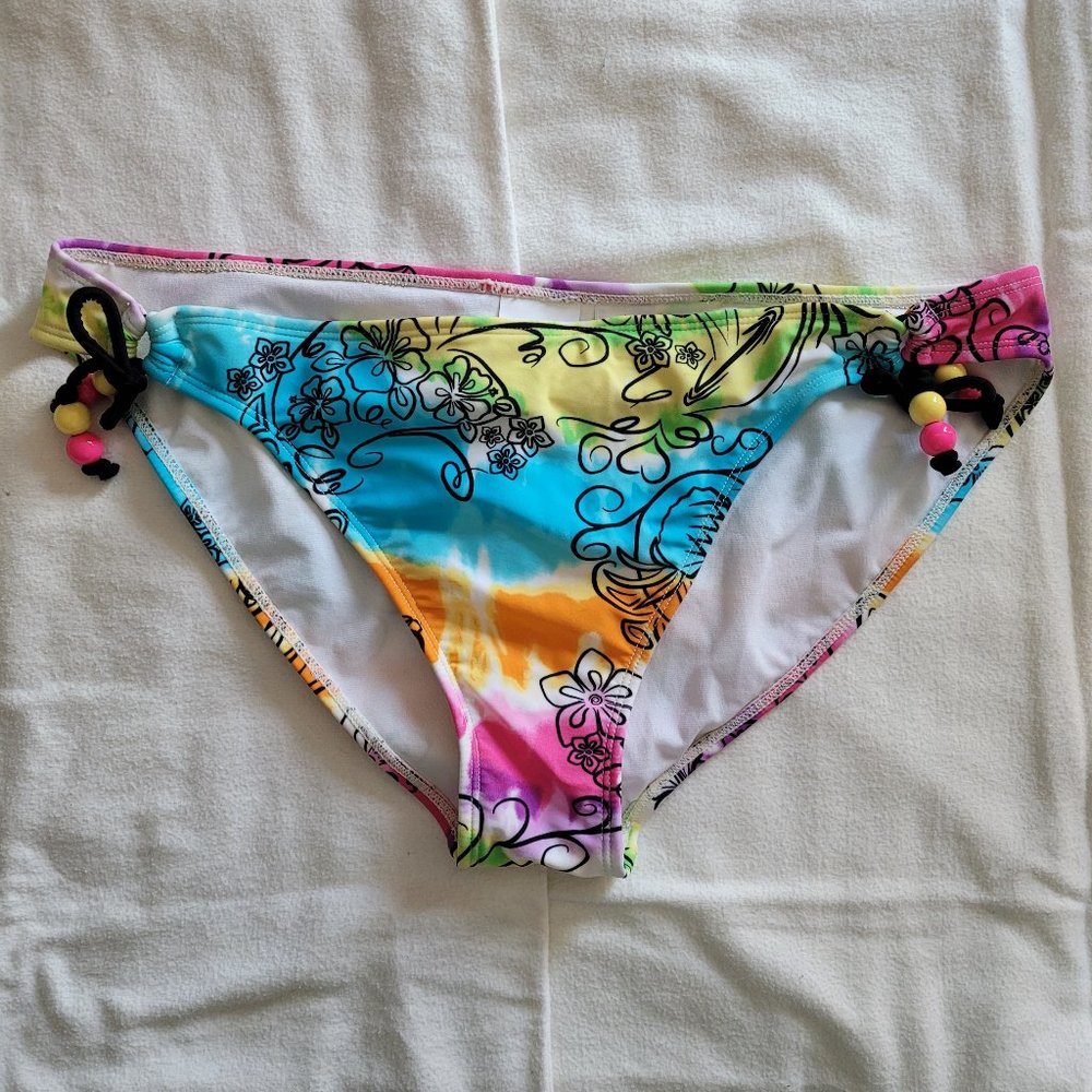 Clubswim floral bikini bottoms in a size large